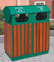 Outdoor trash can steel sheet recycling bin fruit leather bin bin sorting garbage bin cleaning barrel sanitation barrel customized