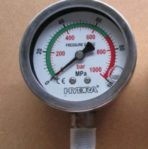 High vibration-proof pressure gauge 0-100mpa seismic all stainless steel pressure gauge shockproof anti-corrosion pressure gauge