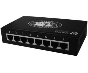 langheng vga-s8 8-way vga audio video transmitter / extender extension video amplifier