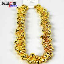 Yiwu factory price) Indian belly dance bracelet)handmade gold full bell jewelry-ethnic jewelry props