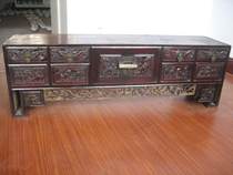 Qing Dynasty boutique full of carved figures animal flowers auspicious furniture table several kangji 88