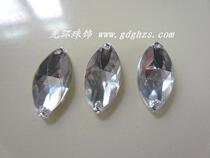 DIY material Bead jewelry accessories Loose beads Hand sewing drill 7*16mm Horse eye tip acrylic drill Wedding accessories