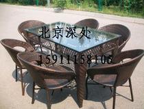 The chair-five pieces set rattan chairs patio chairs bar furniture rattan can tai yi office leisure furniture