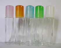 10ML cylindrical glass bottle ball bearing bottle perfume bottle with bottle fit white cover glass ball bearing makeup tool