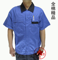 Full cotton Summer short sleeves workwear New mens and womens clothing suit engineering clothes workwear overalls overalls uniforms