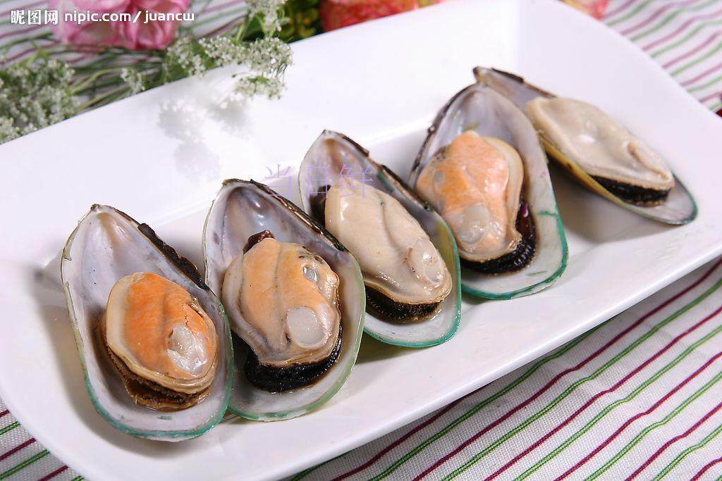 熟冻青口贝 新西兰进口绿贝贻贝 原装800g/包_7折现价64.8元
