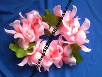Head ring Hawaiian wreath elastic adjustment pink grossom
