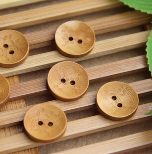 木头纽扣★木头制品★木扣★碗状雕刻★1元5颗
