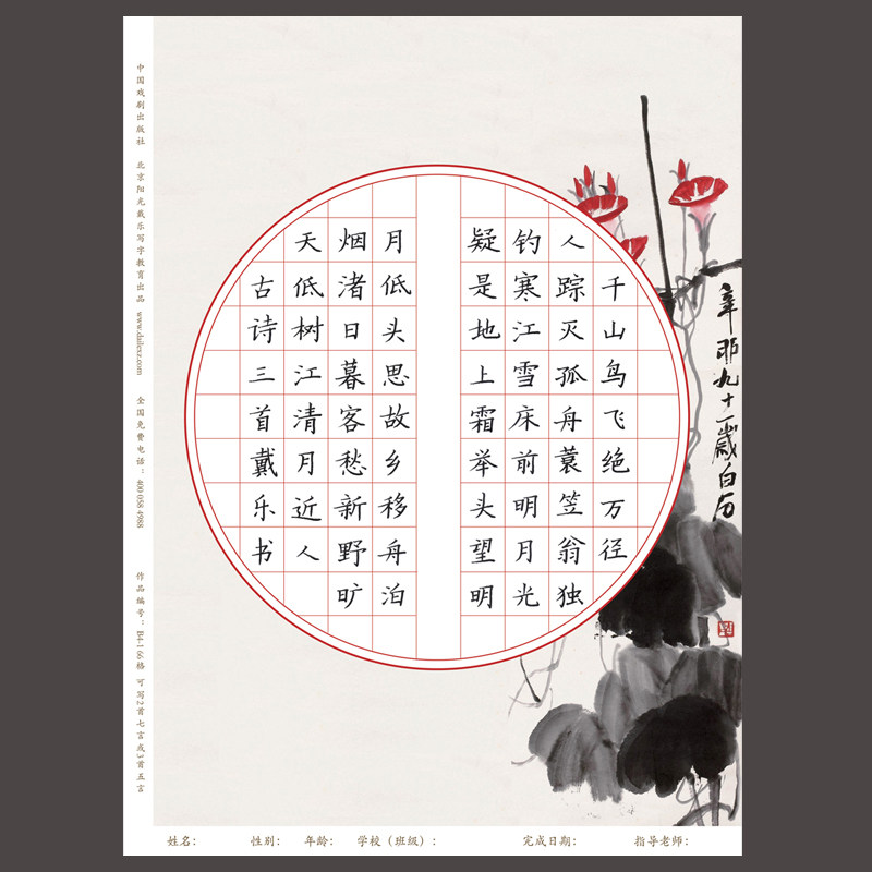 戴乐硬笔书法纸书法作品纸创作纸张比赛专用纸钢笔纸练习纸字帖