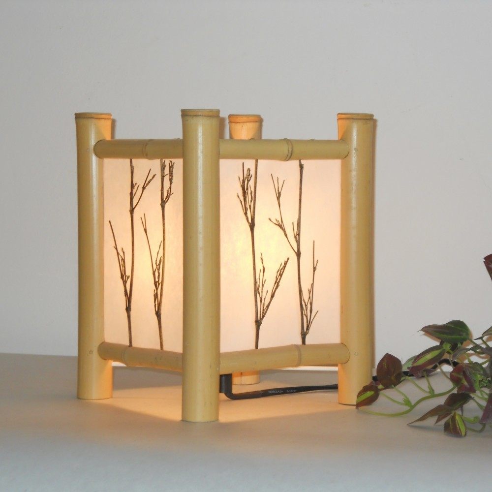 【淡雅】简约竹枝台灯 床头灯 小竹灯 工艺装饰台灯lt4-6