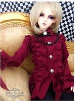 4 points 3 points 17 Great uncles BJD SD va with a retro wide row double flower strip side shirt