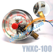 YNXC-100 25Mpa magnetic aid type shock resistance electric junction pressure gauge oil press meter hydraulic meter Fuyang pressure gauge