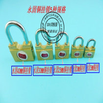 Yonggu brand 20MM copper padlock anti-theft lock anti-picking lock electric box lock waterproof padlock size padlock