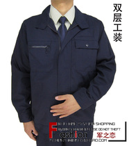 Autumn and winter models with lining overalls for men and women double overalls set factory workshop overalls four colors optional