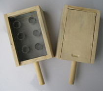 6-column pure solid wood warm moxibustion box double mesh six-hole warm moxibustion box moxibustion box warm moxibustion device