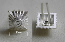 Original style Van Deutsche Black Dough collar with stars 12mm Prussian silver collar