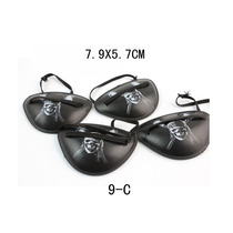 Halloween masquerade Cosplay Pirates of the Caribbean blackout single blindfold plastic black blindfold