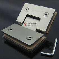 HongYing stainless steel solid bathroom glass clip 135-degree bathroom clip shower room hinge glass hinge