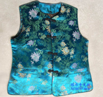 Silk satin lady waistcoat waistcoat 100% pure sheep fur lamb fur long: around 8 cm