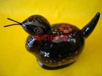 Yangzhou Lacquerware craft furnishings inlaid shell Zodiac (snake) everything is happy birthday gift