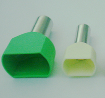 Cold-pressed terminal double-wire tubular pre-insulated terminal TE 2508 copper 1000 only TG-JT type