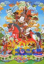 Gesar bronzed Donka high 77 cm Width 46 cm Core height 43 cm Width 32 cm