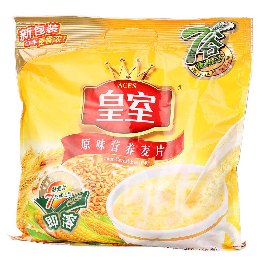 天猫超市皇室原味即溶营养麦片600克谷物早餐营养即溶麦片