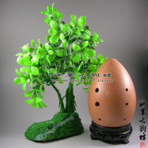 (Drunken ink Ancient Rhyme Square) Yins Pottery Xun eight-hole red pottery Black pottery Pear-shaped round Xun Professional timpani