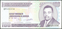 Burundi banknotes RMB100  1 new full article in a new full article