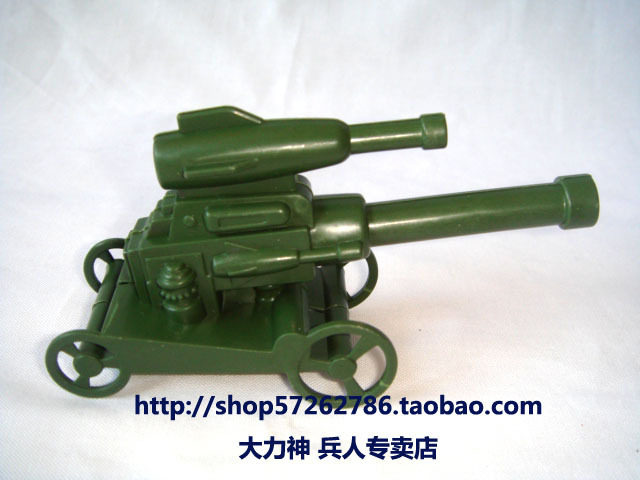 【大力神兵人专卖店】玩具兵模型作战配件 双管小火炮