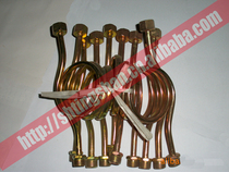 Galvanized iron pressure gauge buffer tube 4 out of wire M20X1 5 internal wire pressure gauge bend