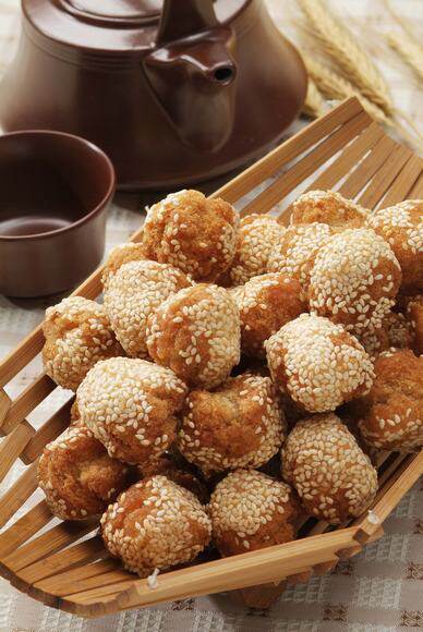 东北特产号 哈尔滨老鼎丰开口笑食品糕点 //开口笑 芝麻球 500克_7折