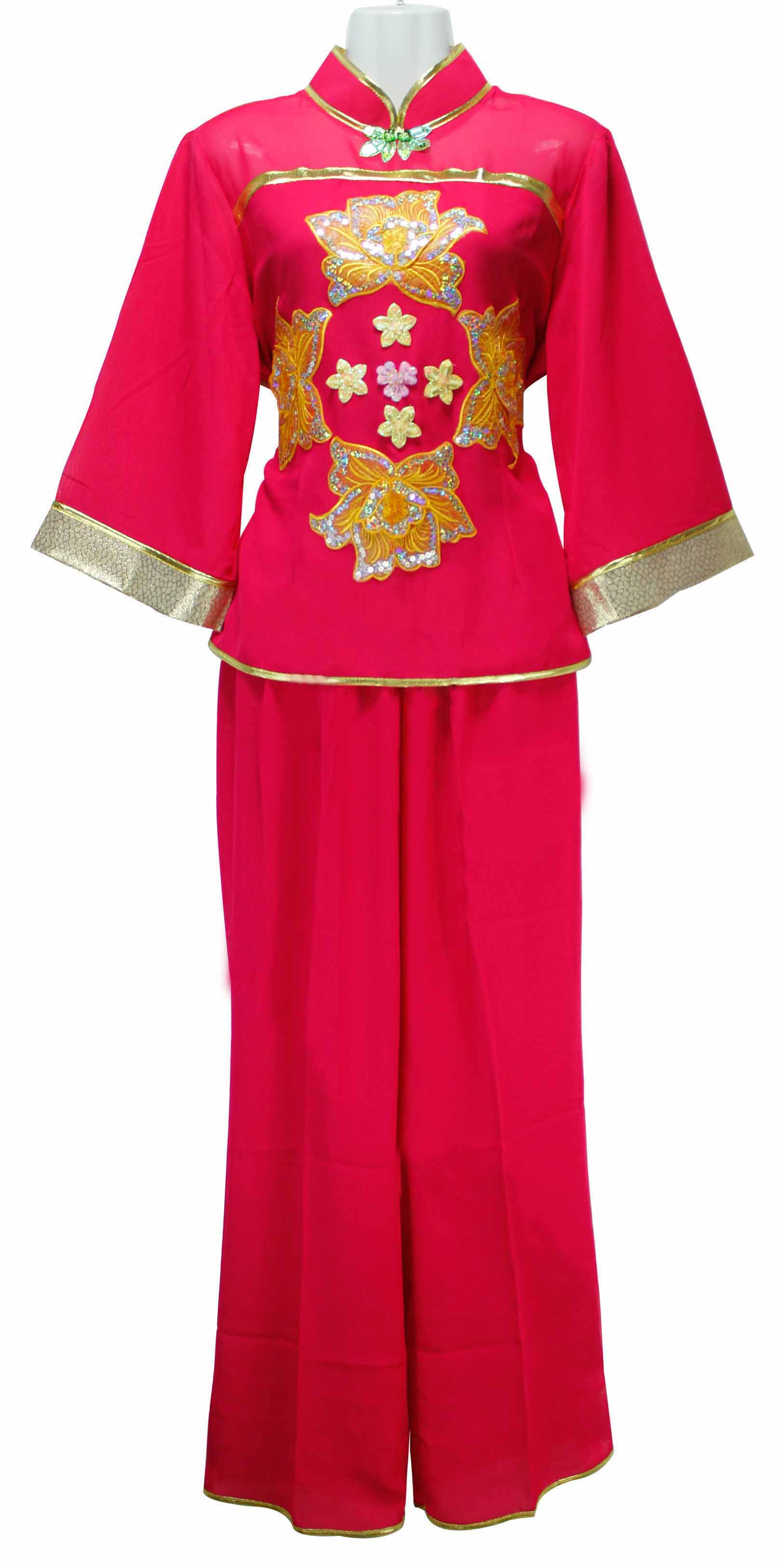 秧歌服套装女演出服装民族服二人转广场舞服装舞蹈服腰鼓队服装套