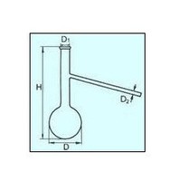 Oil Distillation Flask 125ML 215 * 70 * 16 * 16 pipe 6 5 * 100 can be set