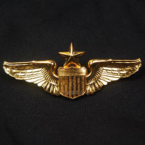 Gold Intermediate Flight Badge USAF Pilot Badge Skill Badge Badge