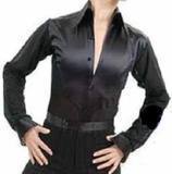 Male Latin service to perform Gitba blouse blouses Black white Recommended new A0022