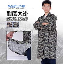 Factory direct camouflage wear-resistant work clothes labor insurance coat handling dust-proof logistics warehousing work clothes for men and women