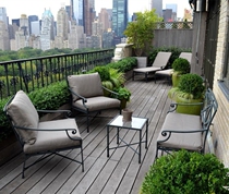 American outdoor iron sofa tea combination modern minimalist living room Nordic courtyard balcony single double chair