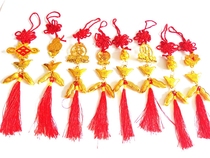 Chaoshan Baia Divinity Divine Celebration Activities Supplies Middle Autumn Baiyue Brides Handmade Flowers Blue Gold Plastic Gilding Accessories