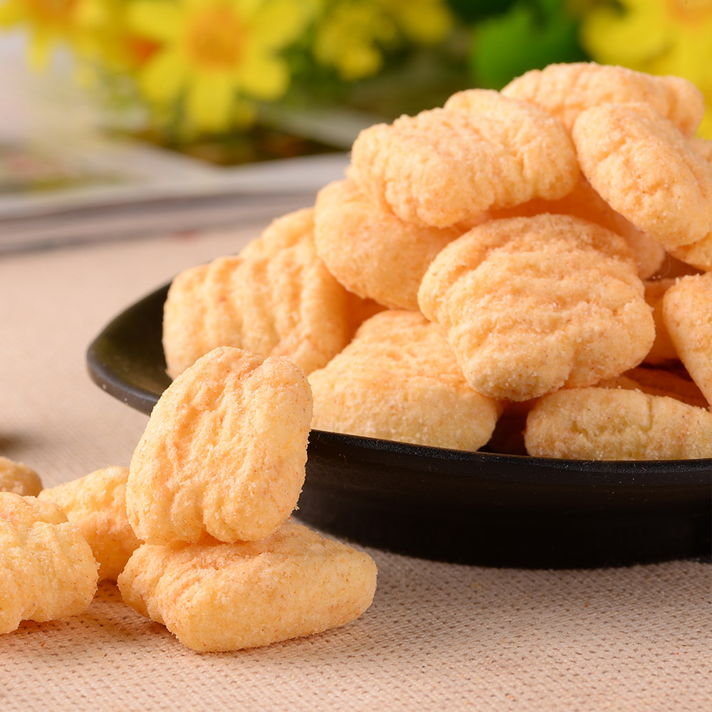 小王子麦香鸡味块108g*9包 非油炸健康办公女生零食特产小吃批发