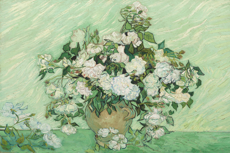 梵高-白玫瑰世界著名名画成人500/1000/1500片拼图成人儿童玩具