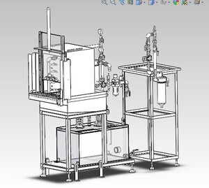 汽车零部件清洗机k116 非标自动化设备3D图3