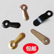 Photo frame accessories Decorative painting backplane fixing sheet Bow-shaped tablet Photo studio photo Iron round tablet backplane buckle