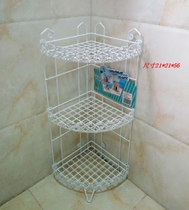 Bathroom storage rack Bathroom corner rack Bathroom toilet toilet three-layer triangular storage rack Floor wall hanging