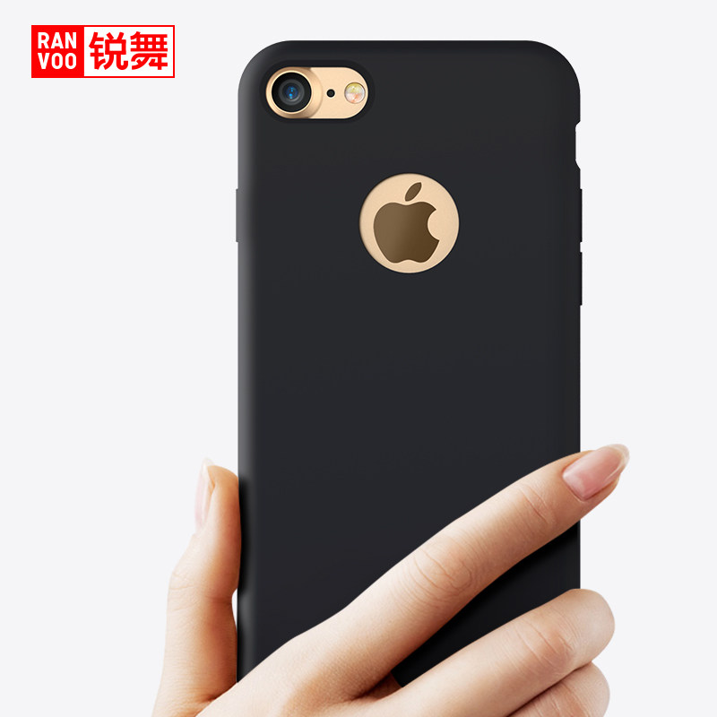 锐舞苹果7手机壳iphone7套硅胶韩国新款防摔磁吸车载用全包红白黑