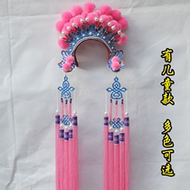 Opera supplies and props Helmet and hat Drama headdress Knife and Horse Dan Seven stars Phoenix Crown Mu Guiying Seven stars forehead