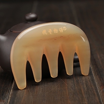 Natural horn comb Head meridian massage comb Scalper horn comb Anti-static