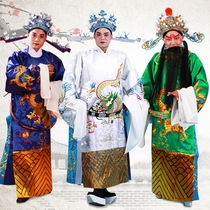 Opera drama stage costume male python robe Bao Gong costume champion performance ancient costume dragon robe light blue dragon Python