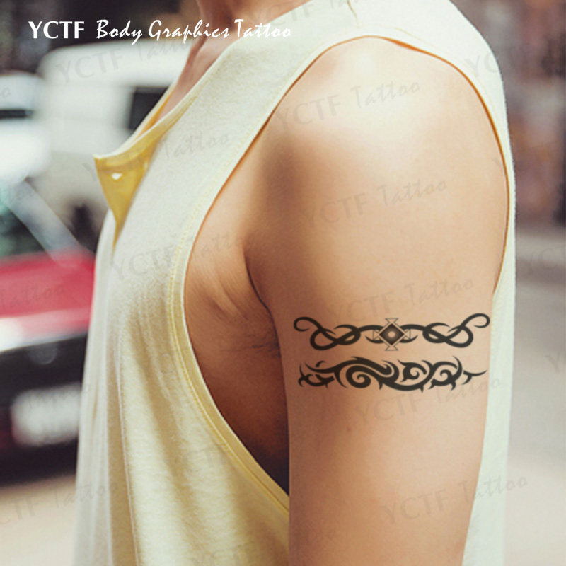 亿彩腾飞狼头纹身贴防水纹身贴男原创狼头持久纹身贴纸刺青