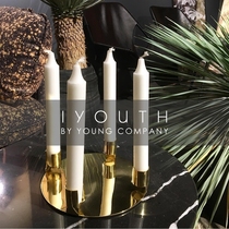 IYOUTH Danish brand aytm Nordic minimalist modern metal round bottom aromatherapy candle holder single candle four candle